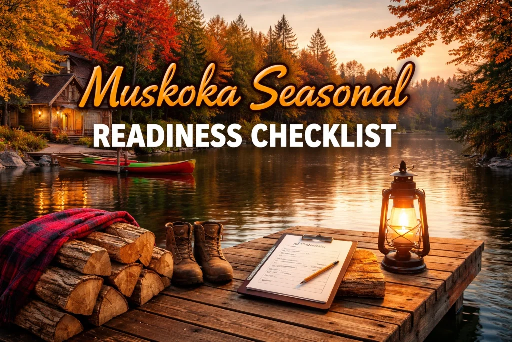 A comprehensive Muskoka cottage checklist for seasonal property owners.